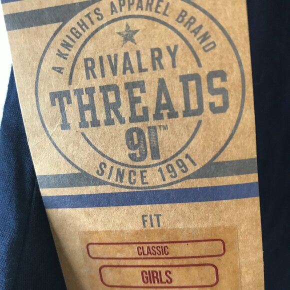 Little Girls Rivalry Threads Michigan Wolverines T-Shirt M 7/8 Navy - Picture 4 of 7